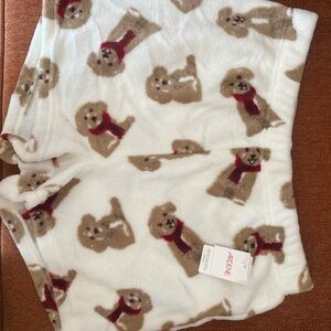 Adorable Plush Puppy Print Lounge Shorts - NWT Ardenes
